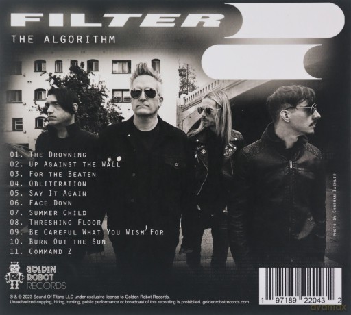 Filter: The Algorithm (digipack) [CD]