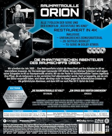 Raumpatrouille Orion (Limited) (Mediabook) [4xBlu-Ray]