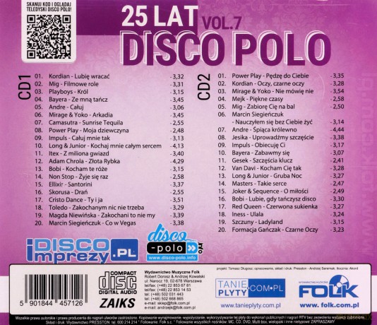 25 lat disco polo vol. 7 [2CD]