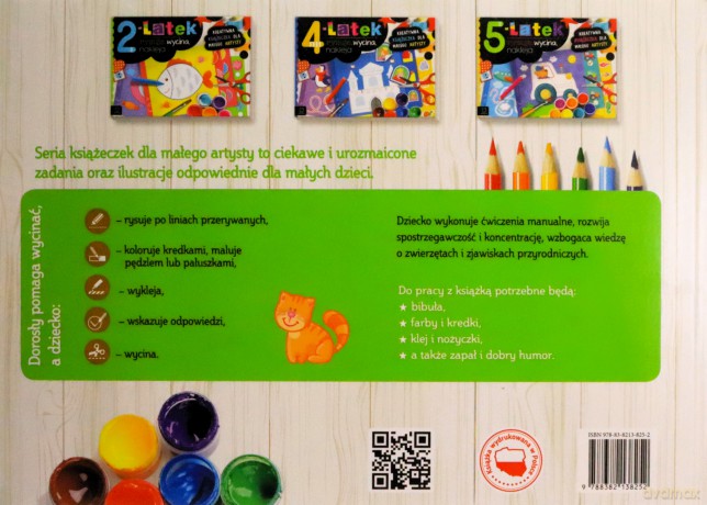 3-latek rysuje, wycina, nakleja - Anna Podgórska [KSIĄŻKA]