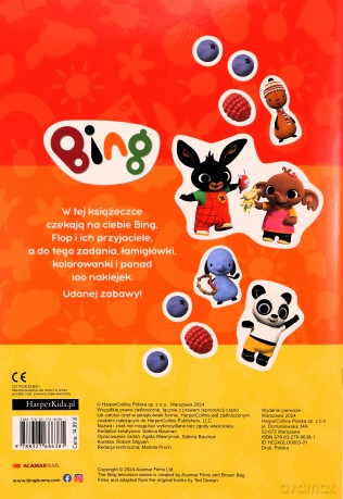 Bing. 100 naklejek. Nowa edycja [KSIĄŻKA]