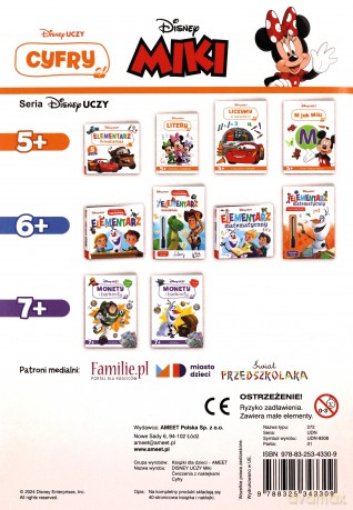 Disney Uczy. Cyfry. Miki [KSIĄŻKA]