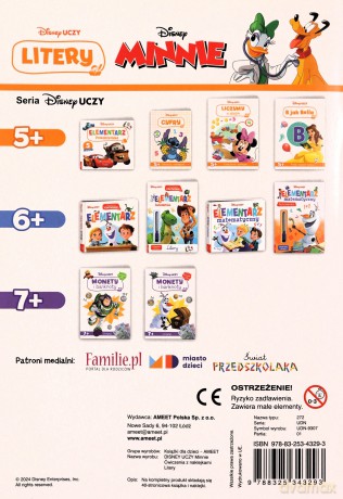 Disney Uczy. Litery. Minnie [KSIĄŻKA]