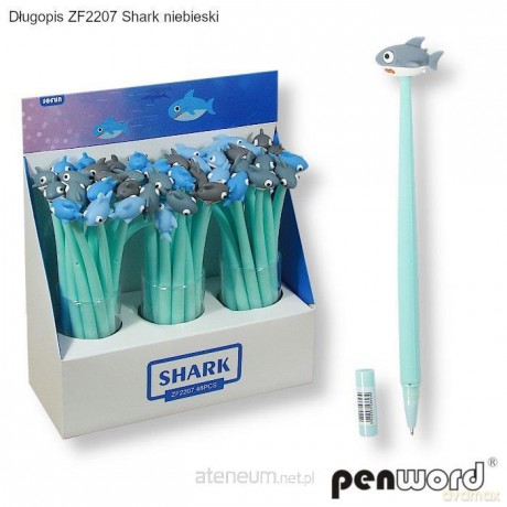 Długopis shark niebieski (48szt)