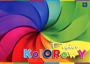 Zeszyt papierów kolorowych A4 10 kartek Mix wzorów [KSIĄŻKA]