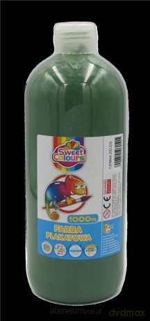 Farba plakatowa ciemno zielona 1000ml
