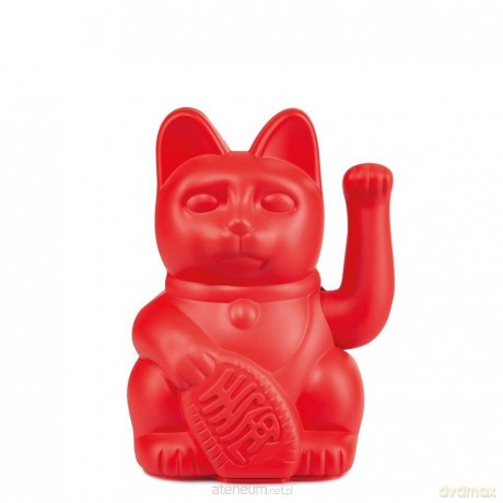 Kot szczęścia czerwony 15cm [FIGURKA]