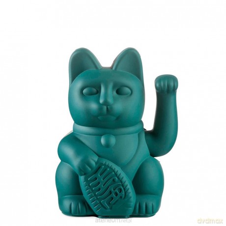 Kot szczęścia zielony 15cm [FIGURKA]