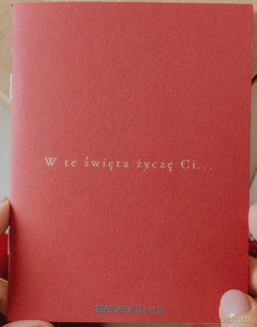 Książeczka W te święta życzę Ci - czerwień [KSIĄŻKA]