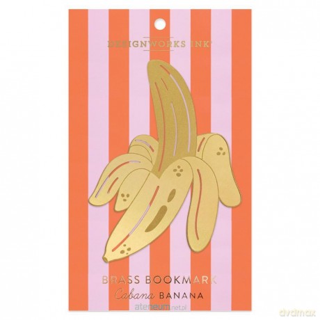 Metalowa zakładka do książek duża - cabana banana