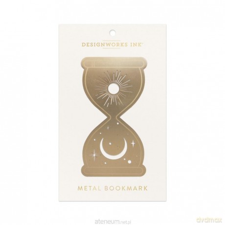 Metalowa zakładka do książek duża - hourglass