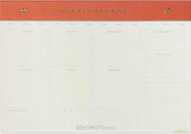 Notatnik na biurko Chili - Weekly Agenda
