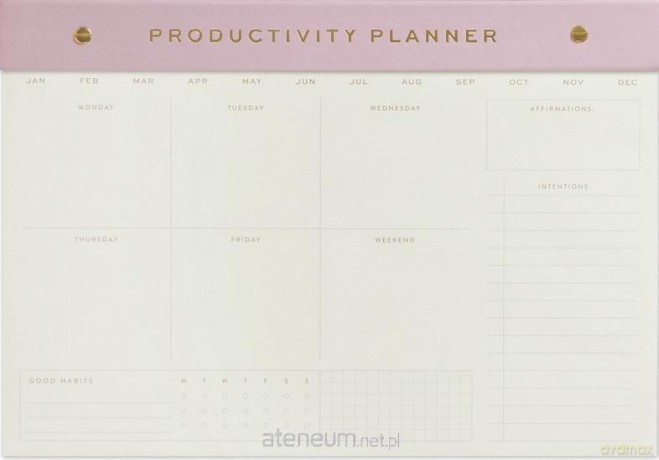 Notatnik na biurko Lilac - Productivity Planner