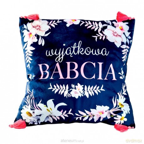 Poduszka granatowa- Wyjątkowa Babcia