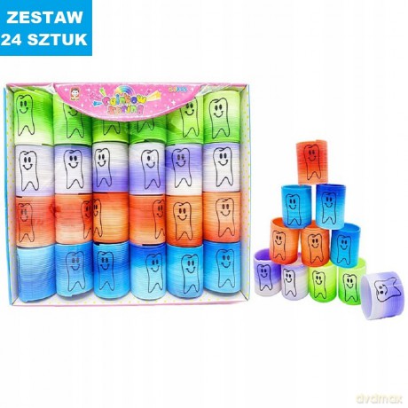 Tęczowa sprężyna - zęby 24szt
