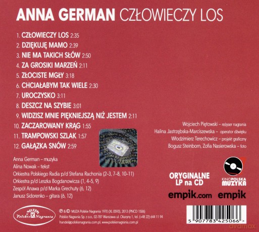 Anna German: Człowieczy los (digipack) [CD]