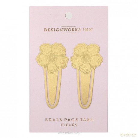 Zakładki do książek metalowe Fleurs 2szt