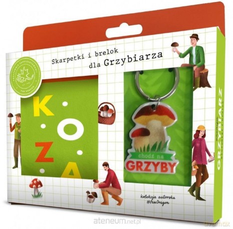 Zestaw skarpetki + brelok Chodź na grzyby
