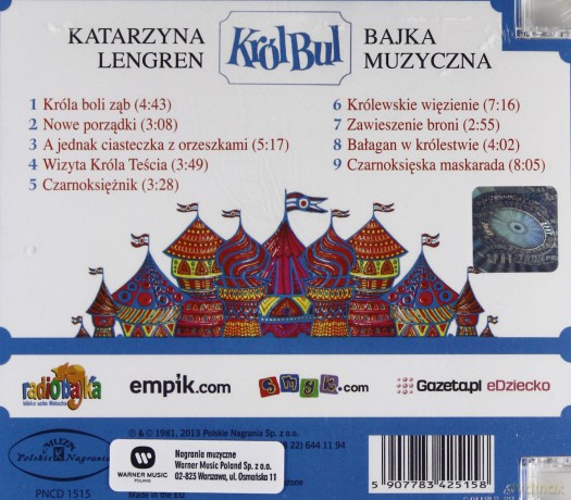 Jan Kobuszewski: Bajka muzyczna Król Bul [CD]