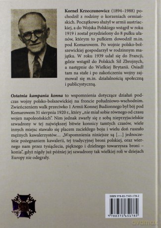 Ostatnia kampania konna - Kornel Krzeczunowicz [KSIĄŻKA]