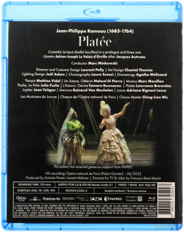Jean Philippe Rameau (1683-1764): Platee [Blu-Ray]