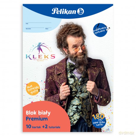 Blok kreatywny biały A4 Kleks Pelikan