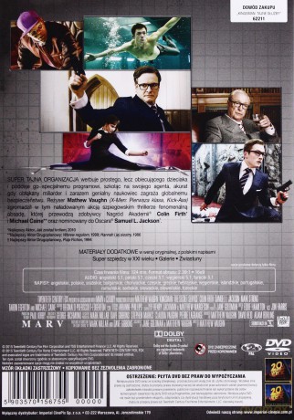 Kingsman: Tajne Służby [DVD]