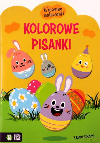 Kolorowe pisanki. Wiosenne malowanki [KSIĄŻKA]