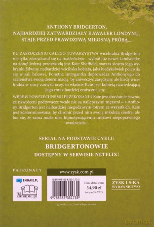 Ktoś mnie pokochał. Bridgertonowie (Tom 2) (okładka filmowa) - Julia Quinn [KSIĄŻKA]