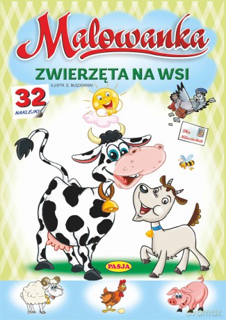 Zwierzęta na wsi. Malowanka - Włodzimierz Kruszewski, Ernest Błędowski [KSIĄŻKA]