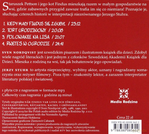 Pettson i Findus - Sven Nordqvist [AUDIOBOOK] [CD-MP3] 