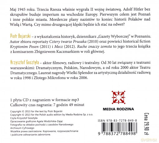 Rache znaczy zemsta - Piotr Bojarski [AUDIOBOOK] [CD] 