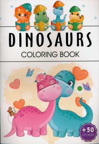 Dinosaurs Coloring Book [KSIĄŻKA]