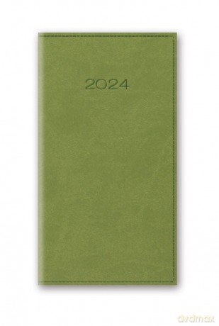Kalendarz 2024 11T A6 Jasnozielony [KALENDARZ]