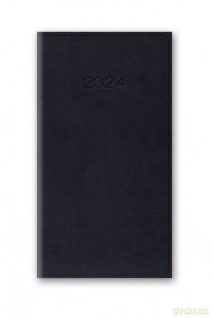 Kalendarz 2024 11T A6 kieszonkowy granatowy [KALENDARZ]