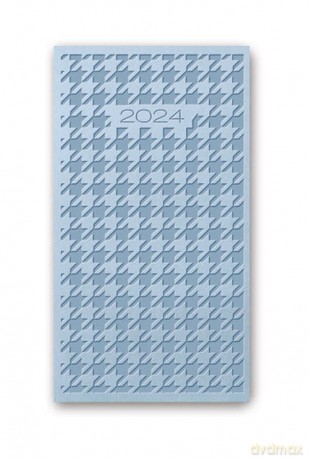 Kalendarz 2024 11TR RELIEF A6 Vivella błękitny [KALENDARZ]