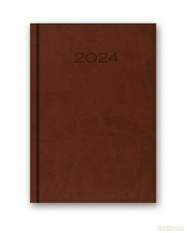 Kalendarz 2024 41D B6 brązowy [KALENDARZ]