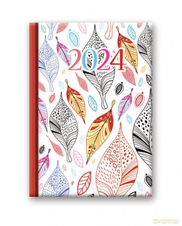 Kalendarz 2024 41DS Soft B6 Liście [KALENDARZ]