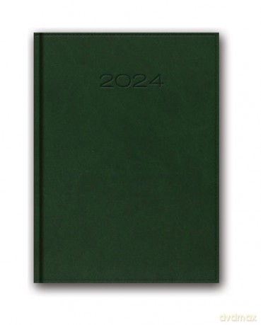 Kalendarz 2024 51D B5 Zielony książkowy [KALENDARZ]