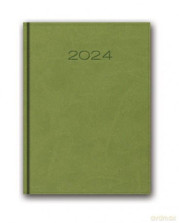 Kalendarz 2024 A5 książkowy jasnozielony [KALENDARZ]