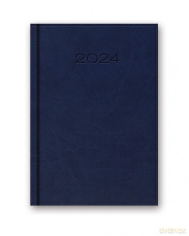 Kalendarz 2024 książkowy 41D B6 niebieski [KALENDARZ]