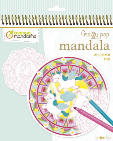 Kolorowanka Graffy Pop Mandala Magia