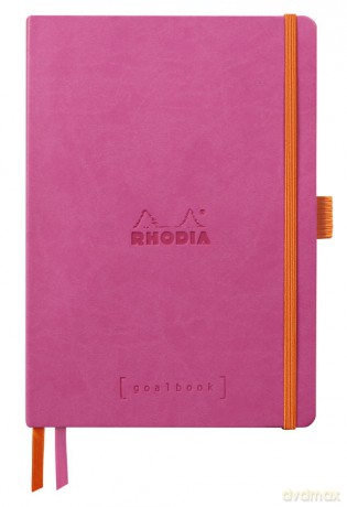 Notes Rhodia Rhodiarama Goalbook fuchsia A5 w kropki Softcover