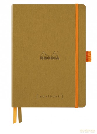 Notes Rhodia Rhodiarama Goalbook gold A5 - kropki - Softcover