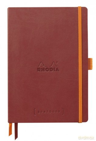 Notes Rhodia Rhodiarama Goalbook nacarat A5 w kropki Softcover