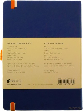 Notes Rhodia Rhodiarama Goalbook sapphire A5 w kropki Hardcover