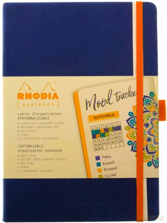 Notes Rhodia Rhodiarama Goalbook sapphire A5 w kropki Hardcover