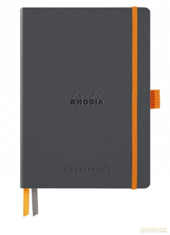 Notes Rhodia Rhodiarama Goalbook titanium A5 w kropki Softcover