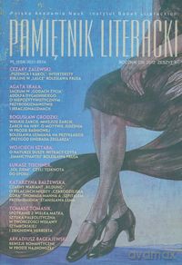 Pamiętnik literacki 1/2012 [KSIĄŻKA]