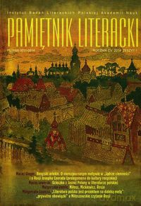 Pamiętnik Literacki 1/2014 [KSIĄŻKA]